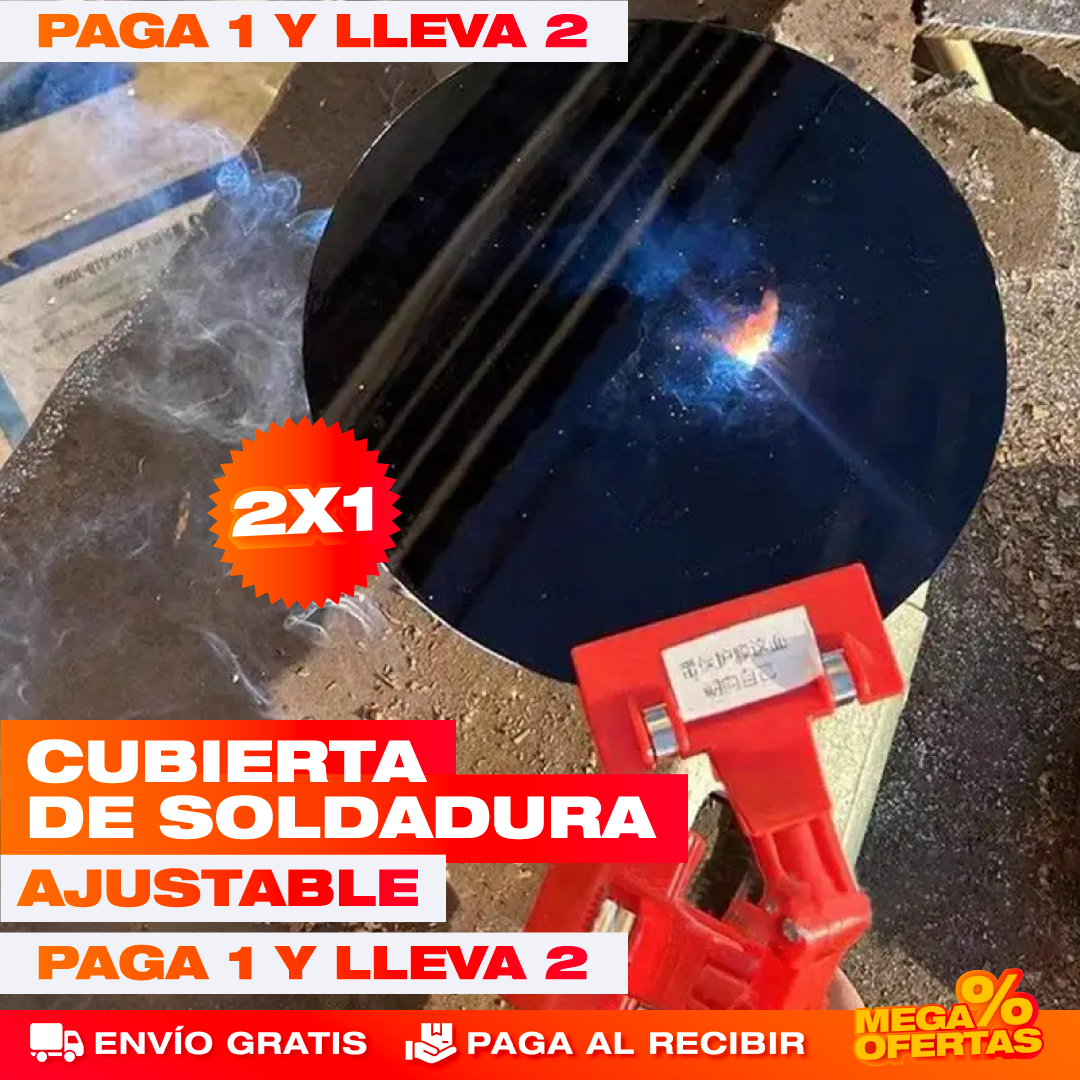 PROMO X2 Cubierta Opaca de Soldadura Ajustable – Suelda Protegiendo tus Ojos del Destello