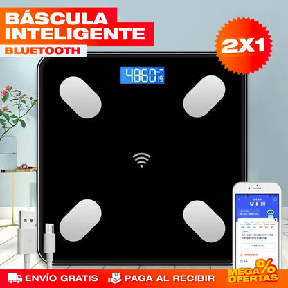 Báscula Inteligente Bluetooth – Controla tu Peso y Progreso · 2x1