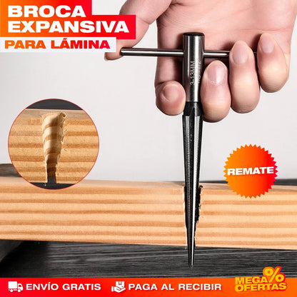 Broca Expansiva para Lámina – Huecos Limpios en Lámina Sin Astillar