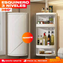 Esquinero Organizador Giratorio 360° – Aprovecha la Esquina Muerta del Mesón · Liquidación