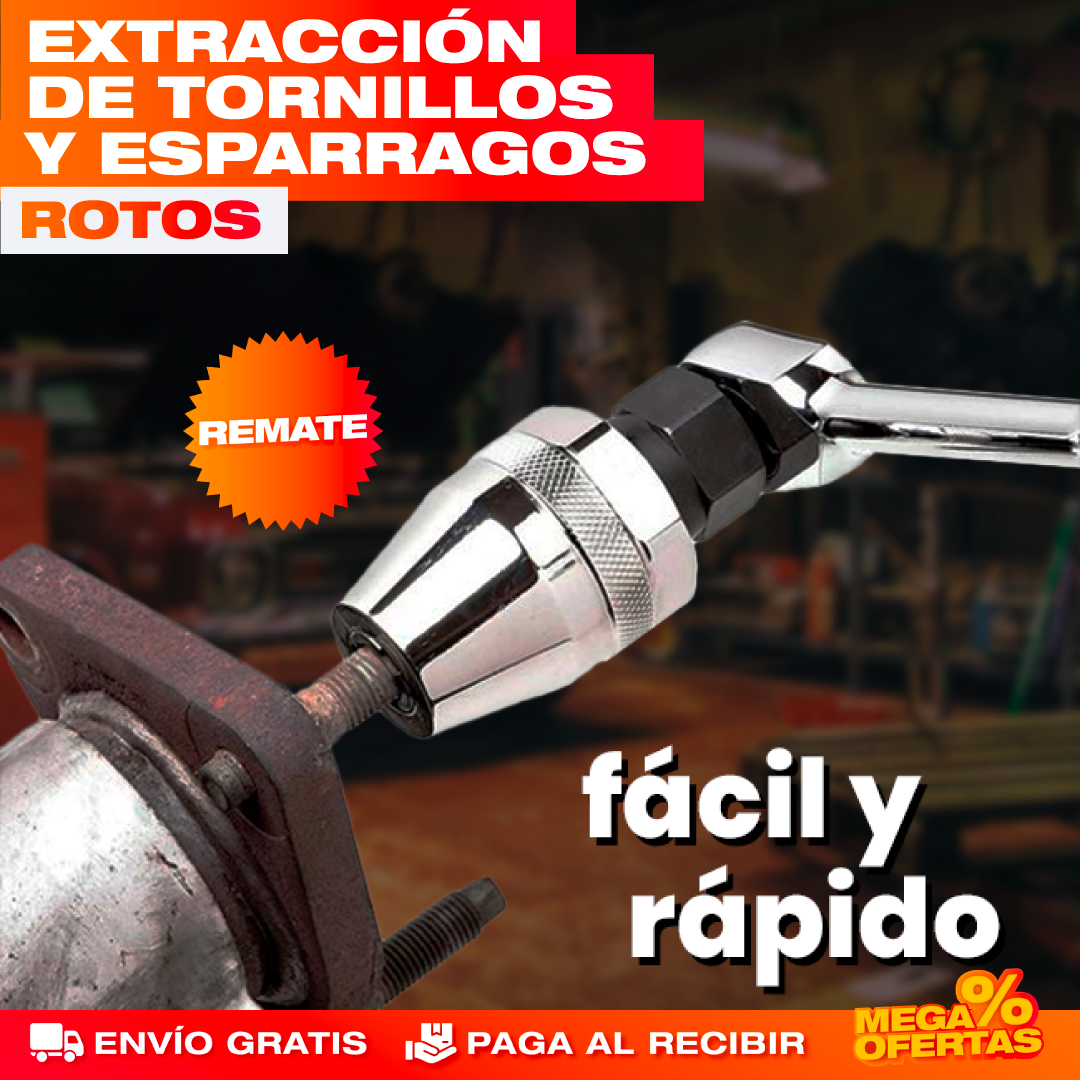 2 Extractores de Tornillos – Saca el Tornillo Pasado Sin Dañar la Pieza · 2x1