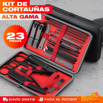 Kit Cortaúñas Alta Gama – Manicura y Pedicura Completa en Casa · 23 Piezas