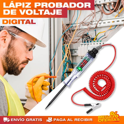 Lápiz Probador de Voltaje con Pantalla Digital – Ves el voltaje exacto, no una lucecita
