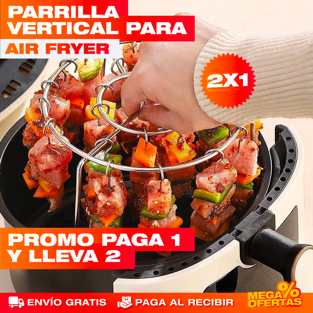 Parrilla Vertical para Pinchos en Air Fryer – Promo 2x1
