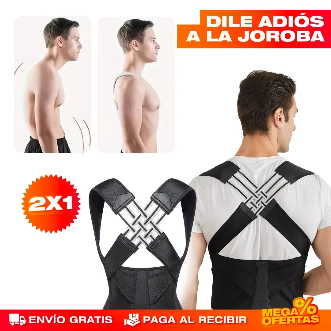 Corrector de Postura Ajustable – Espalda Recta y Adiós al Dolor · 2x1
