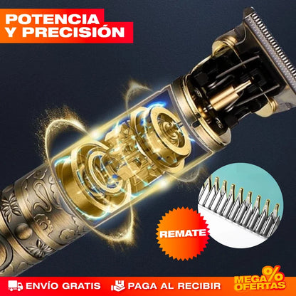 Máquina Barbera Buda Trimmer® Profesional Recargable – Corte de Barbería en tu Casa, Sin Cables