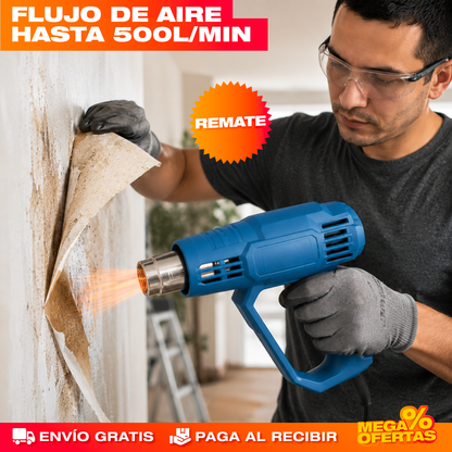 Pistola de Calor Profesional – Despega, Moldea y Repara Como un Pro