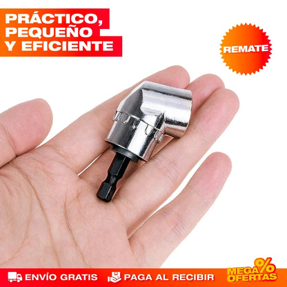 Adaptador de Ángulo Recto para Destornillador – Atornilla en Rincones Imposibles · 3x1