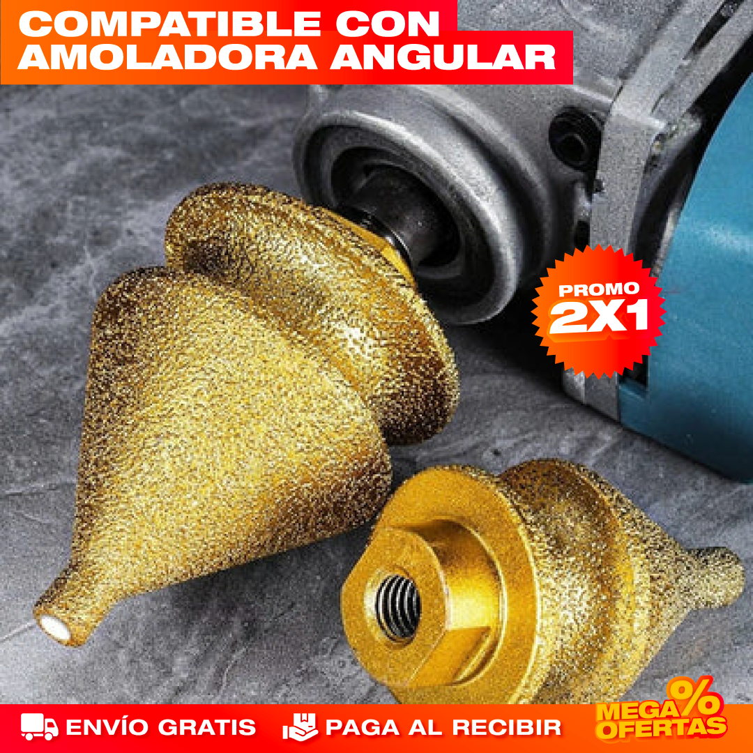 Promo 2x1 Brocas Diamantadas de Avellanado y Biselado – Perfora Cerámica Sin Astillarla