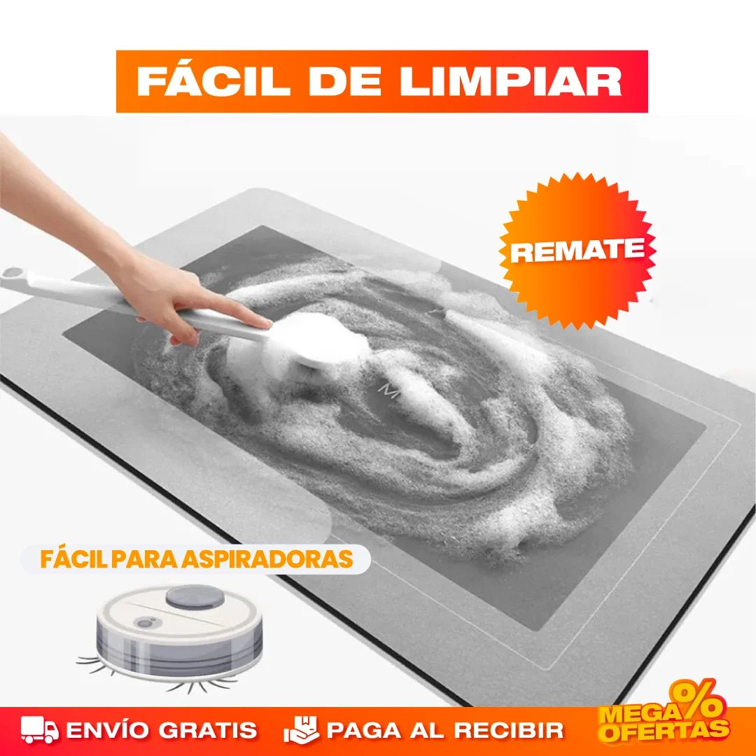 Alfombras Antideslizantes Súper Absorbentes para Cocina y Baño – Pisa Seco y Sin Resbalar · Combo x2