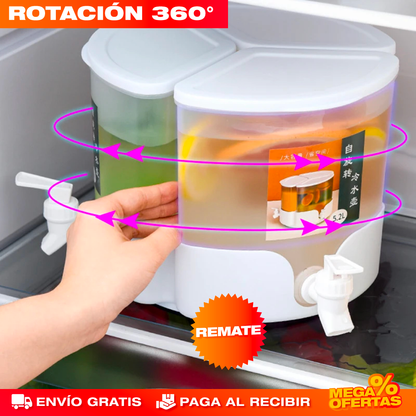 Dispensador de Bebidas 3 en 1 – Sirve Bebidas Sin Levantar la Jarra · 5.2 Litros
