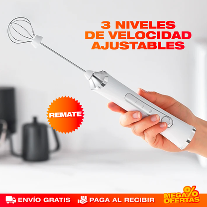 Espumador de Leche 3 en 1 con Base – Café Cremoso Tipo Cafetería en tu Casa