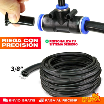 Riego Nebulizador para Jardín – Riega Parejo Sin Mojarte ni Desperdiciar Agua · Set x5