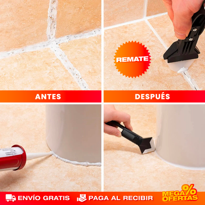 Kit de Sellamiento de Juntas y Grietas – Renueva el Sellado de Baño y Cocina Sin Contratar a Nadie