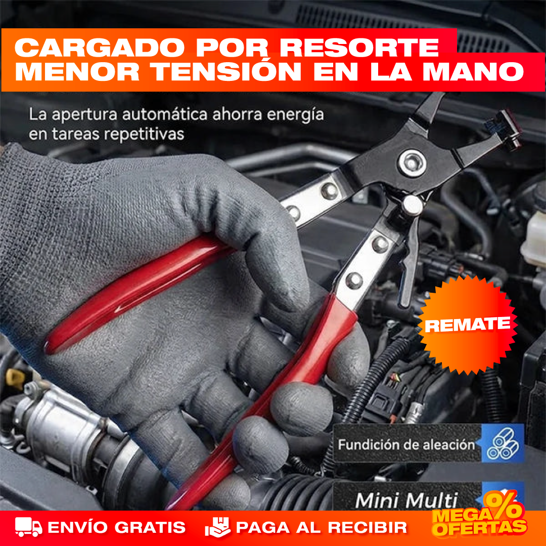 Kit x4 Alicates Automotriz – Saca Conectores y Abrazaderas Sin Romper Piezas Caras