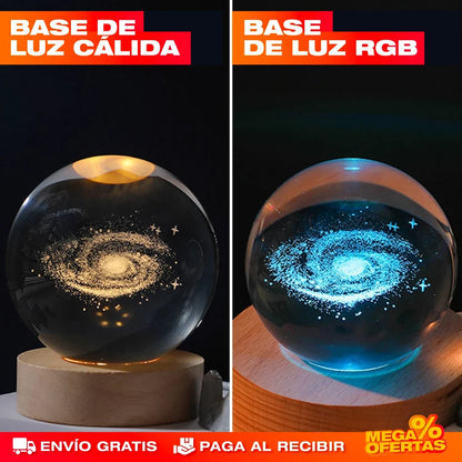 Lámpara Bola de Cristal LED 3D – Decora con una Luz Que Enamora · 2x1