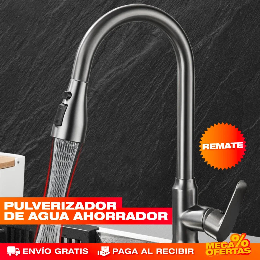 Grifo Extensible de Cocina de Lujo 360° – Llega a Cada Rincón del Lavaplatos