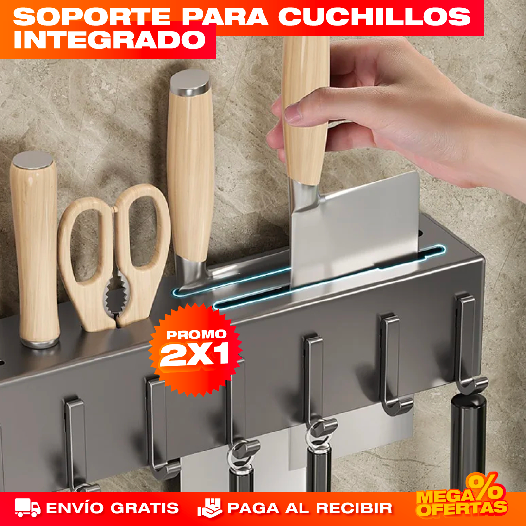 Organizador Escurridor de Cubiertos – Cubiertos Secos y a la Mano Sin Ocupar Cajón · 2x1
