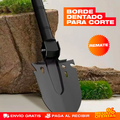 Pala Táctica Multifuncional – Lista para Camping, Carro y Emergencias