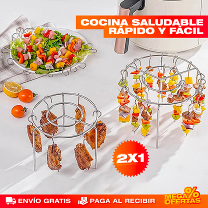 Parrilla Vertical para Pinchos en Air Fryer – Promo 2x1