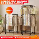 Perchero Hexagonal Doble – Cuelga Chaquetas, Camisas y Toallas Sin Taladrar