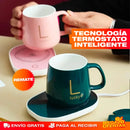 Set Taza Calentador de Lujo – Tu Café Siempre Caliente en el Escritorio