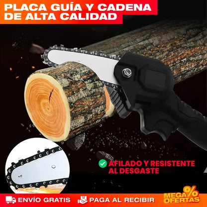 Sierra de Cadena Eléctrica Inalámbrica – Corta Ramas Gruesas Sin Esfuerzo ni Cables
