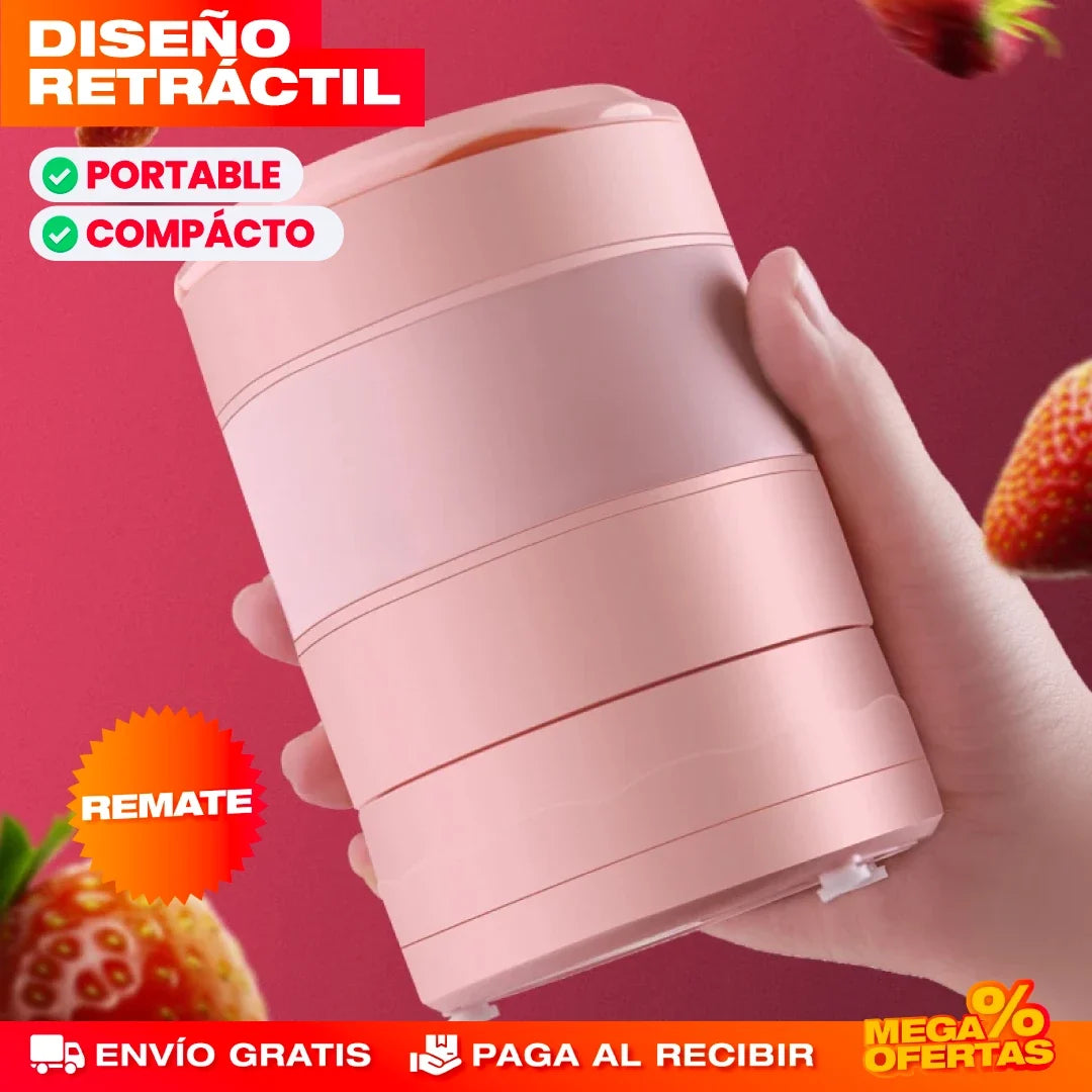 Mini Licuadora Plegable Portátil – Batidos al Instante y la Guardas en un Cajón