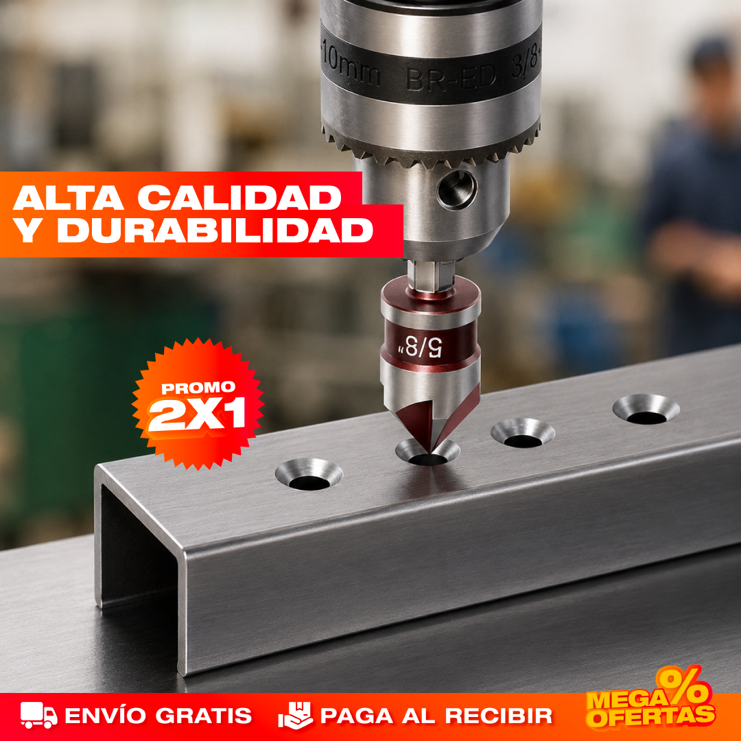 Promo 2x1 Set Brocas Avellanadoras – Esconde la Cabeza del Tornillo y Deja Acabado Pro