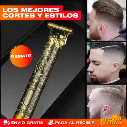 Máquina Barbera Buda Trimmer® Profesional Recargable – Corte de Barbería en tu Casa, Sin Cables
