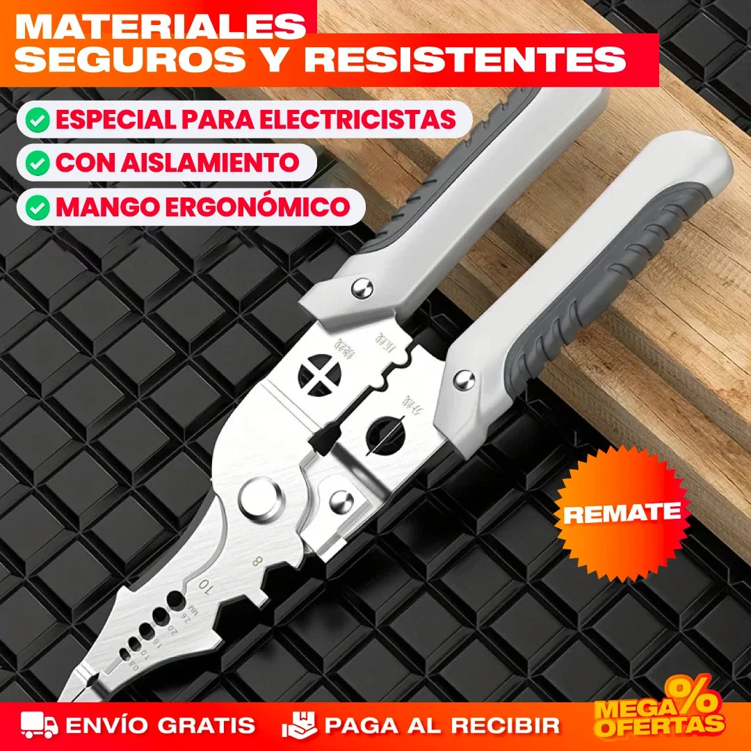 Alicate Pelacables Multipropósito – Pela y Corta Cables en un Solo Movimiento