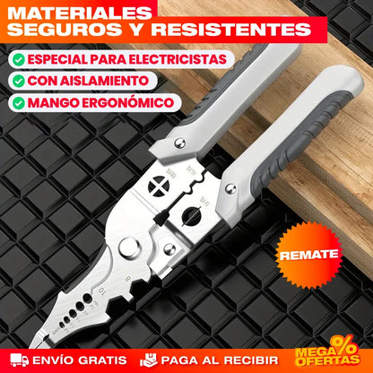Alicate Pelacables Multipropósito – Pela y Corta Cables en un Solo Movimiento