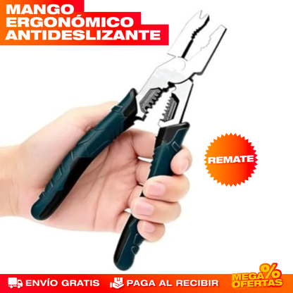 Alicate Multifunción 6 en 1 – Pinza Pela-Cables Profesional