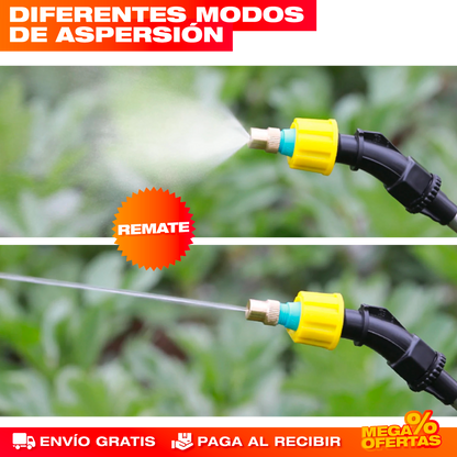 Aspersor Eléctrico Profesional de 5 Litros – Riegas todo el patio sin bombear a mano