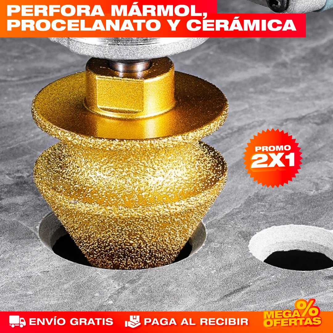 Promo 2x1 Brocas Diamantadas de Avellanado y Biselado – Perfora Cerámica Sin Astillarla