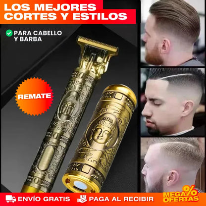 Combo Patillera y Afeitadora Profesional Buda – Corte y Afeitado de Barbería en tu Casa