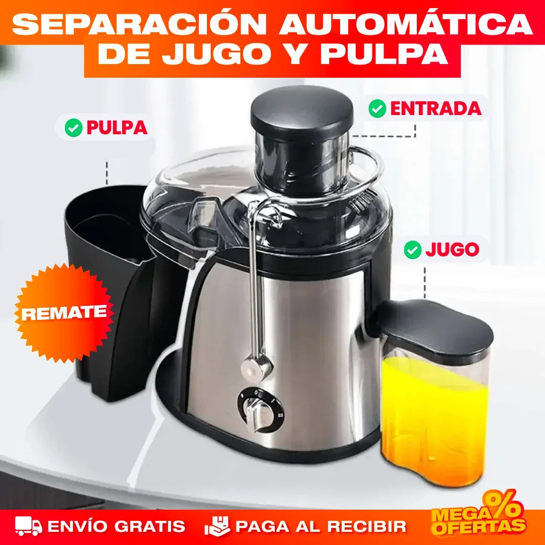Extractor de Jugo Sokany – Jugo Natural en Segundos, Sin Cortar la Fruta ni Colar