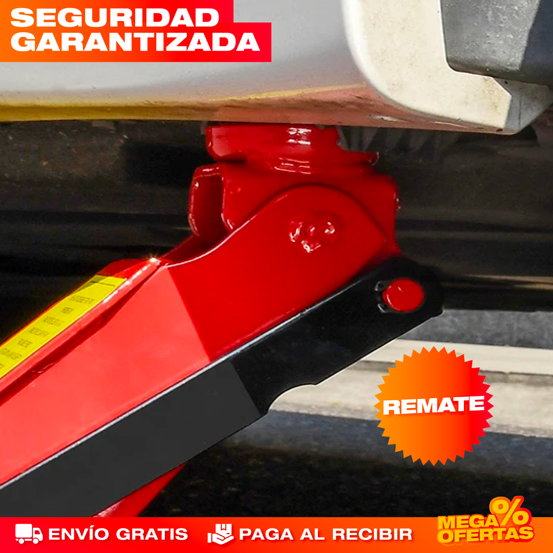 Gato Hidráulico Horizontal de 2 Toneladas – Cambia la Llanta Sin Romperte la Espalda