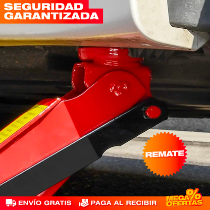 Gato Hidráulico Horizontal de 2 Toneladas – Cambia la Llanta Sin Romperte la Espalda