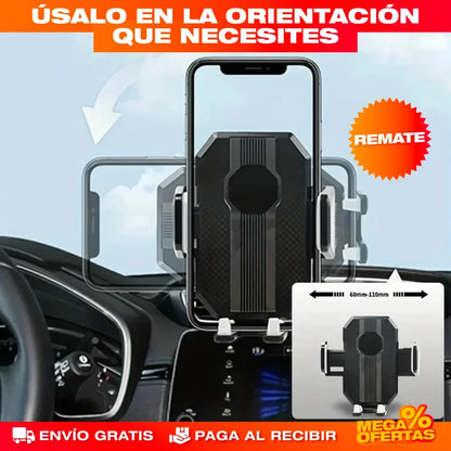 Soporte Holder Premium Giratorio para Celular – GPS y Llamadas a la Vista Sin Soltar el Volante