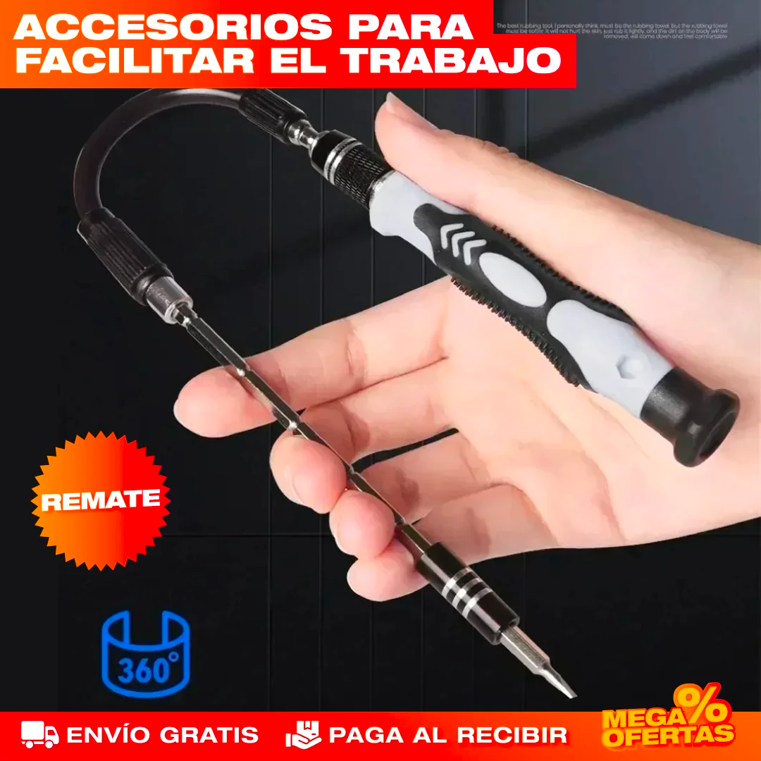 Kit Destornilladores para Electrónicos – Repara Celular, PC y Consolas en Casa · 110 Piezas