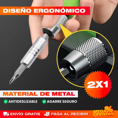 Kit Destornillador 32 Piezas – Ten la Herramienta para Todo en Casa · 2x1