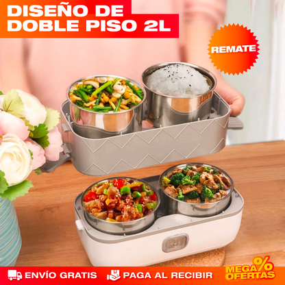Lonchera Térmica Doble Piso – Tu Almuerzo Caliente Hasta la Hora de Comer