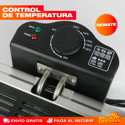 Freidora Eléctrica Sokany 5 Litros – Fríe Crocante Sin Aceite y Sin Humo