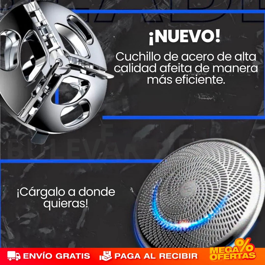 Promo 2x1 Mini Afeitadora Eléctrica USB de Larga Duración – Aféitate Donde Sea Sin Cables