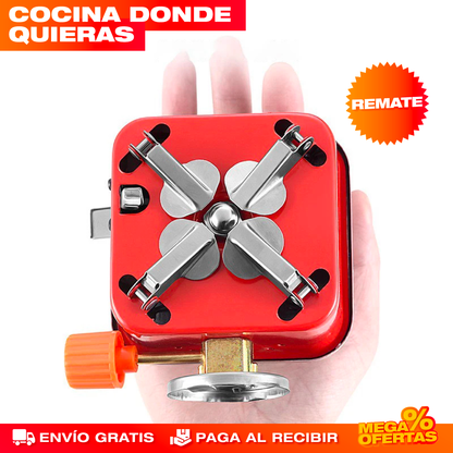 Mini Estufa de Gas Portátil – Cocina en Cualquier Lugar Sin Conexión