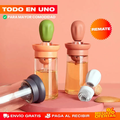 OilDrop Chef – Dispensador de Aceite 2 en 1 Ahorrador