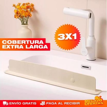 3 Protectores contra Salpicaduras de Silicona – Lava Sin Salpicar Agua por Todo Lado