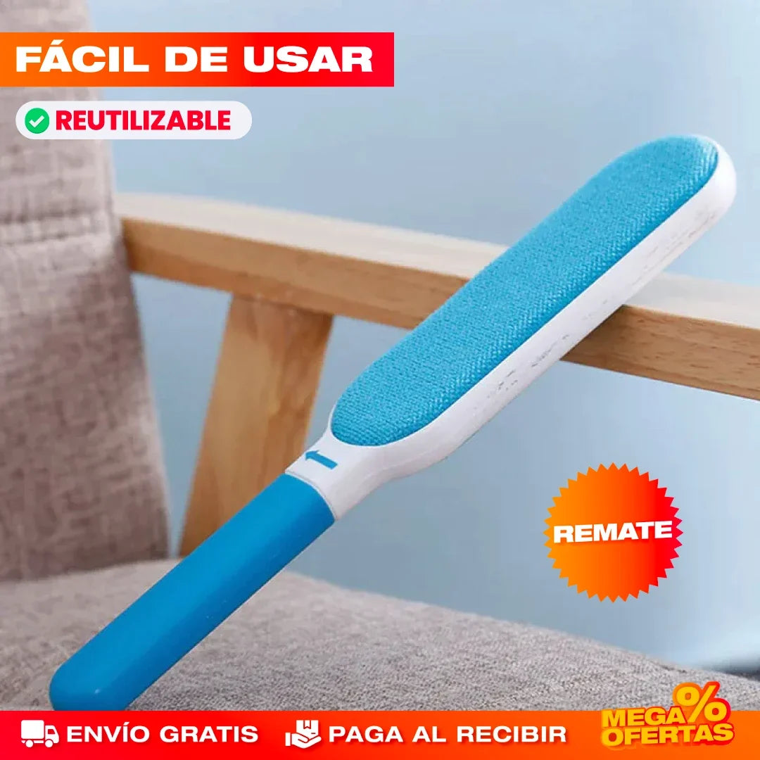 Cepillo Removedor de Pelusa Doble Cara – Tu Ropa y Sofá Sin Pelusas en una Pasada