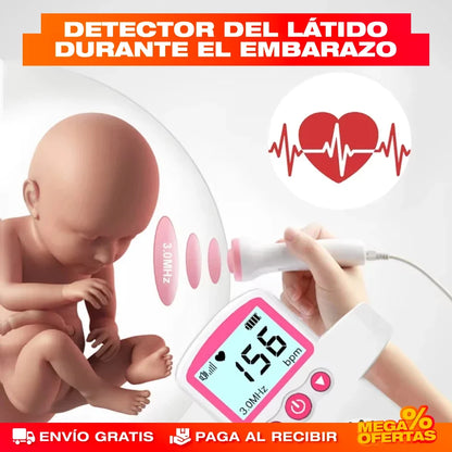 Monitor de Ritmo Cardíaco Fetal Doppler – Escucha el Corazón de tu Bebé en Casa